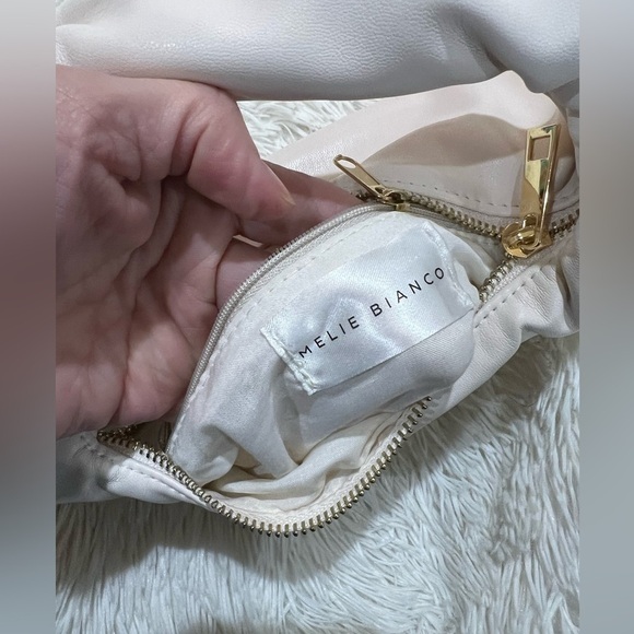 Melie Bianco Alexandra Cream Vegan Top Handle Bag - Picture 4 of 6